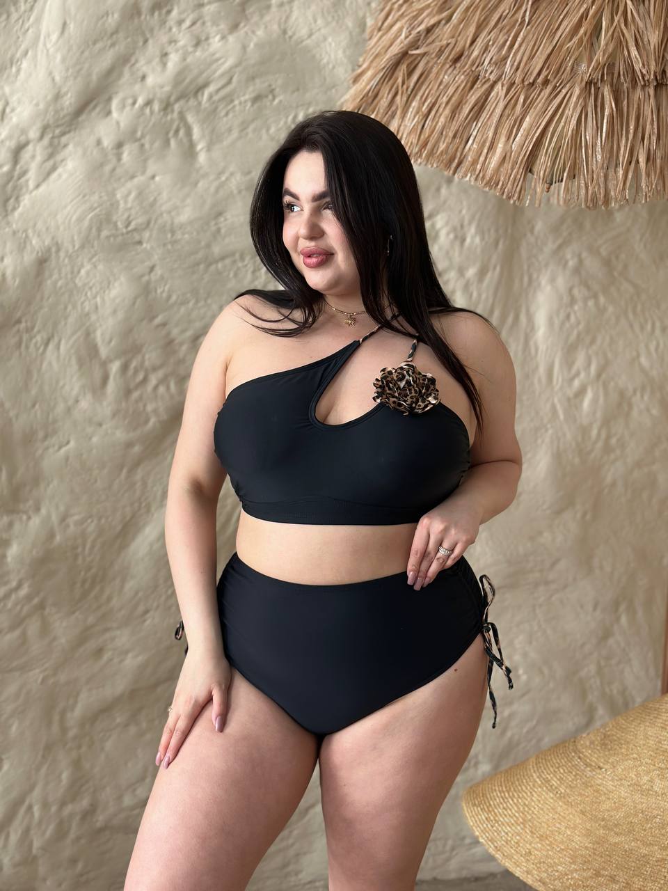 Midnight Bloom Plus Swimwear