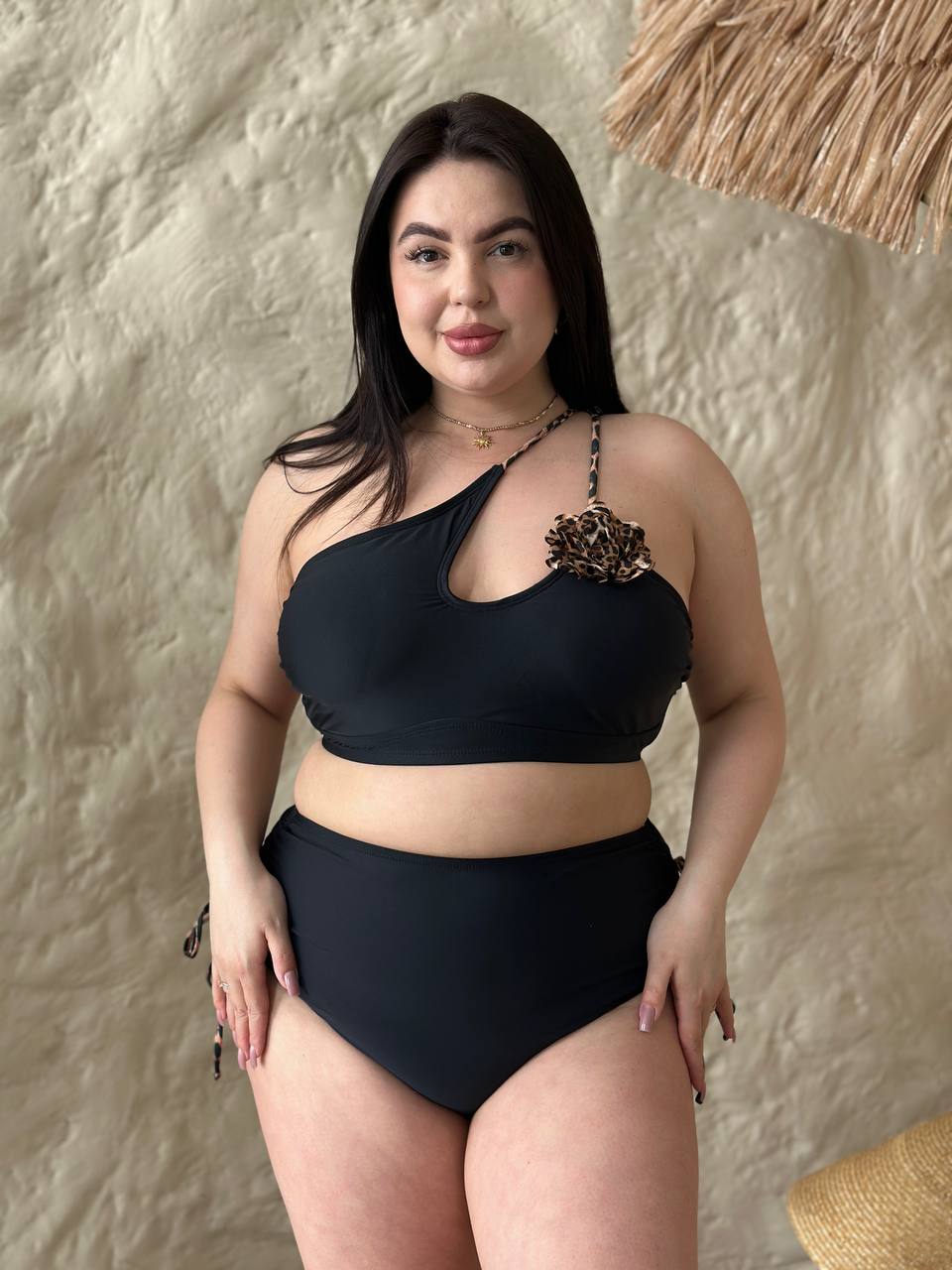 Midnight Bloom Plus Swimwear