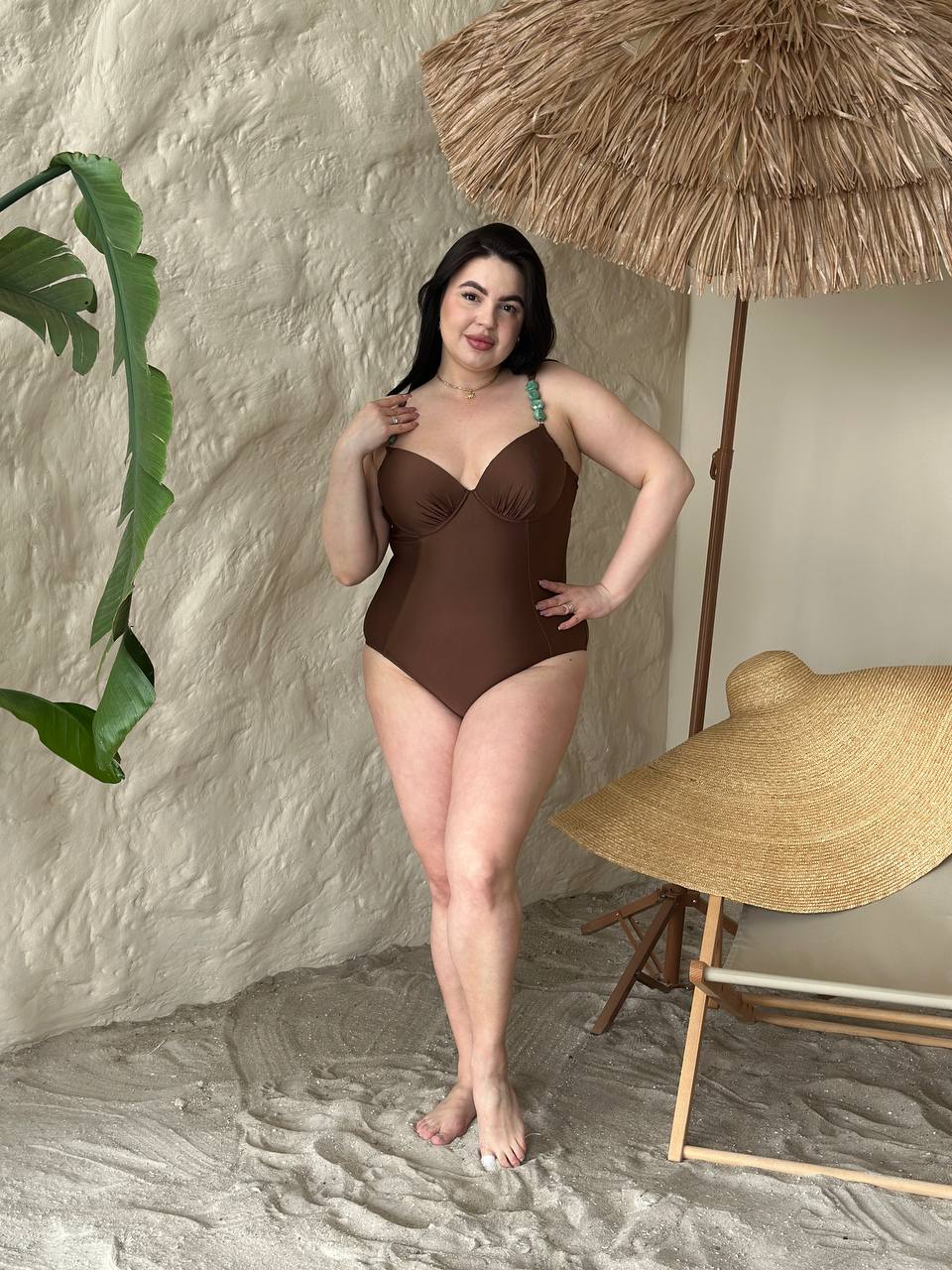 Crystal Shape Plus Swimwear