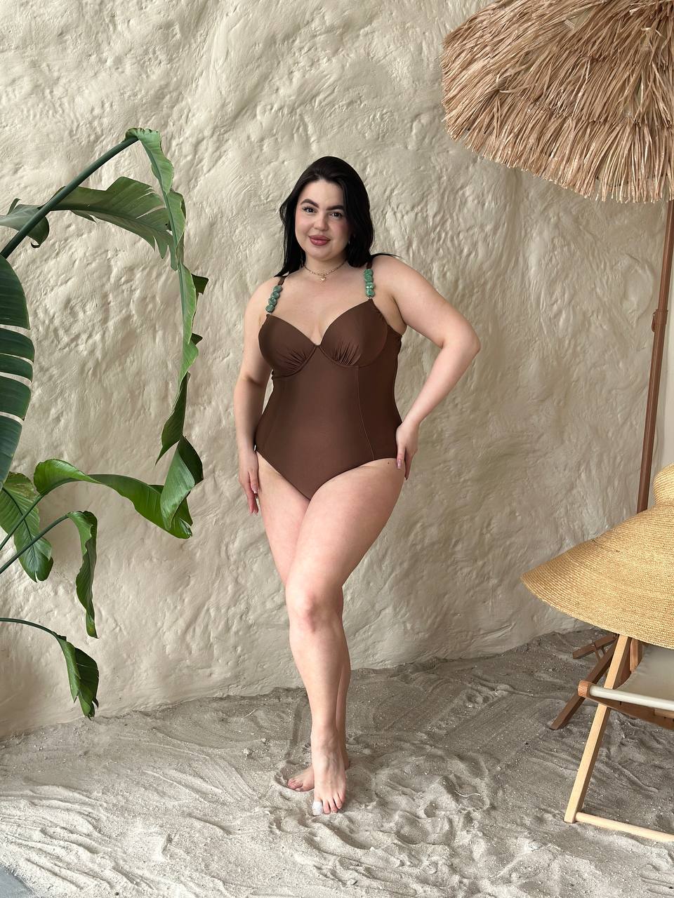 Crystal Shape Plus Swimwear